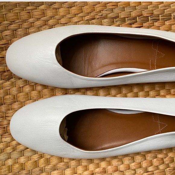 Aquatalia White Leather Flats | Size 9 US | Made in Italy - Picture 2 of 10